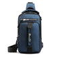 Men's Nylon Shoulder Chest Bag for Travel and Sports