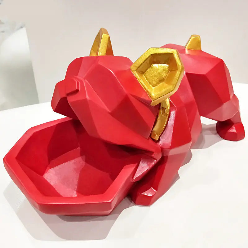 Nordic Bulldog Figurine - Creative Storage Box