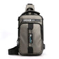 Men's Nylon Shoulder Chest Bag for Travel and Sports