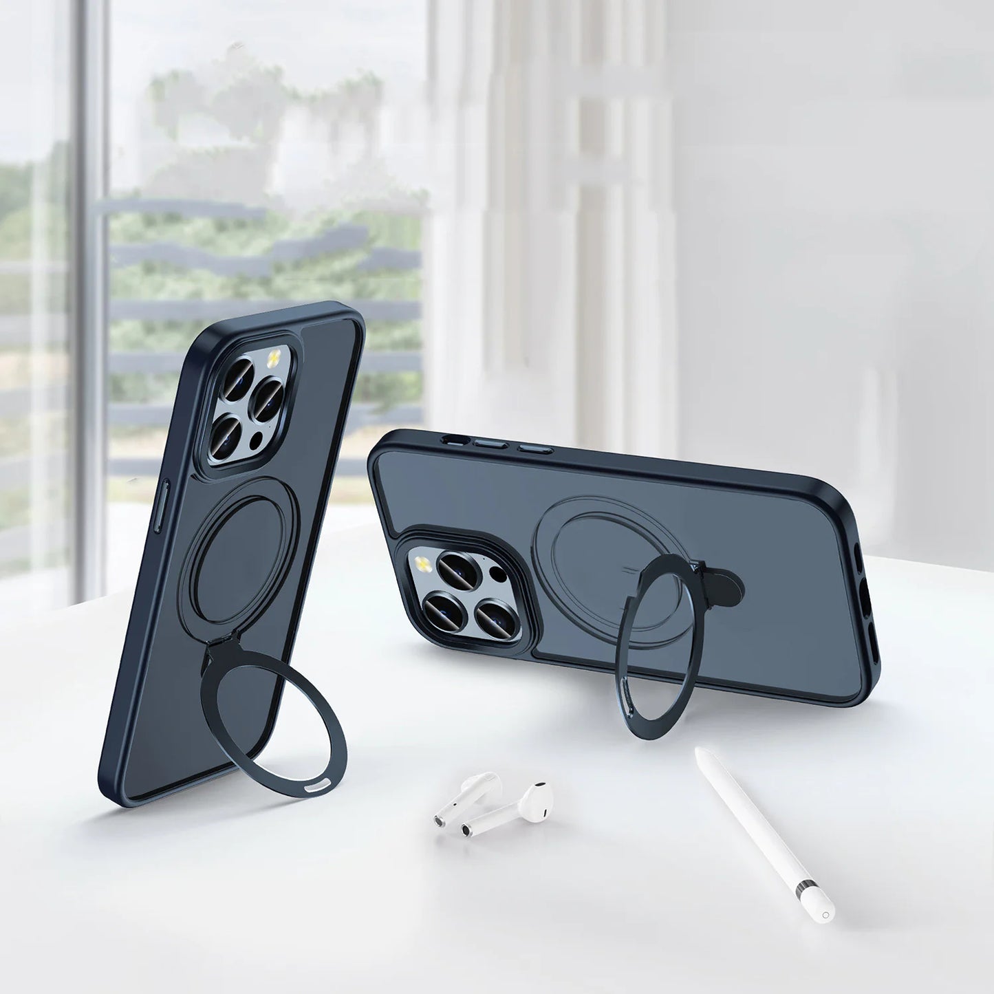 Magnetic Stand Silicone Phone Case