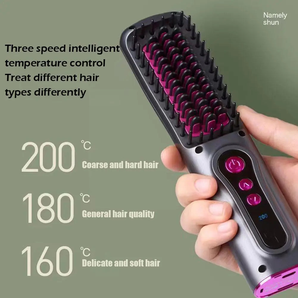 USB Wireless Professional Hair Straightener & Curler Tool