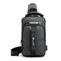 Men's Nylon Shoulder Chest Bag for Travel and Sports