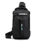 Men's Nylon Shoulder Chest Bag for Travel and Sports