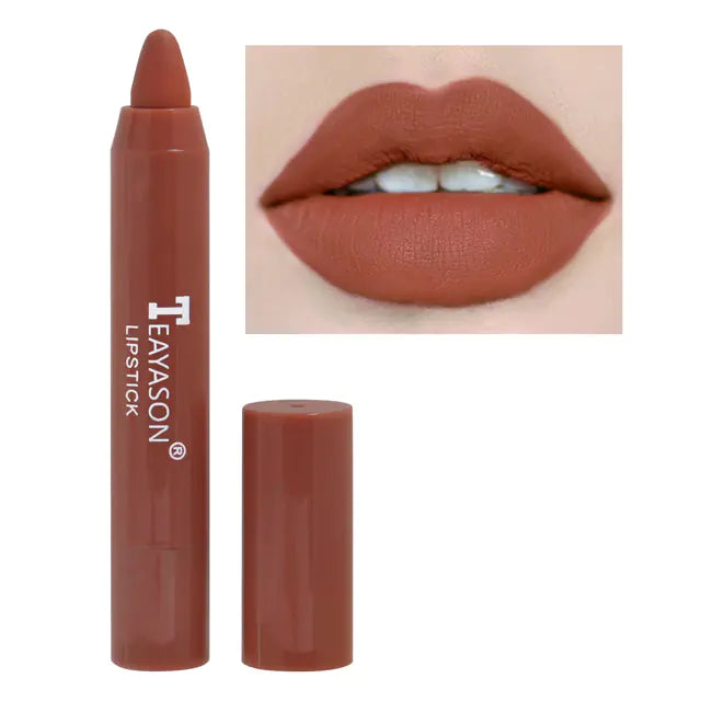 Matte 12-Color Lipstick and Nourishing Lip Gloss Pen