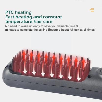 USB Wireless Professional Hair Straightener & Curler Tool