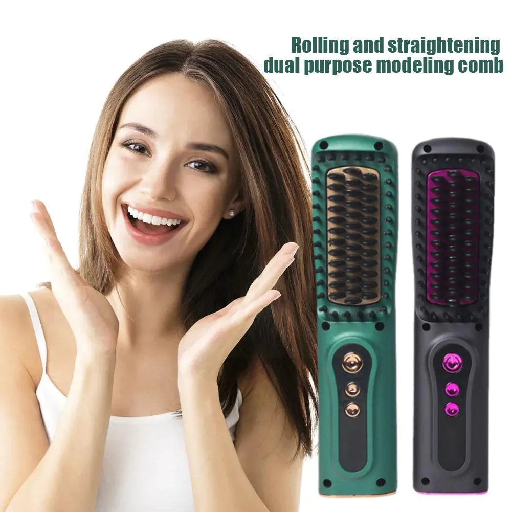 USB Wireless Professional Hair Straightener & Curler Tool